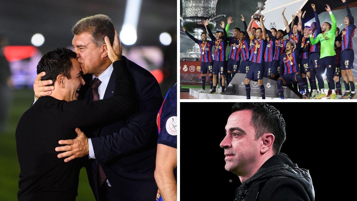 Xavi Hernández al ganar la Supercopa con el Barcelona: “es un título y contra el Madrid, para nosotros es un alivio”