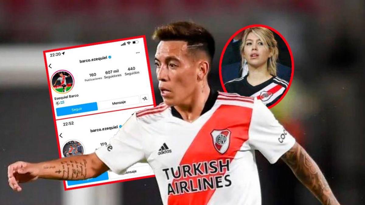 Filtran picantes mensajes de futbolista de River Plate a Wanda Nara luego de que su cuenta de Instagram fuera hackeada
