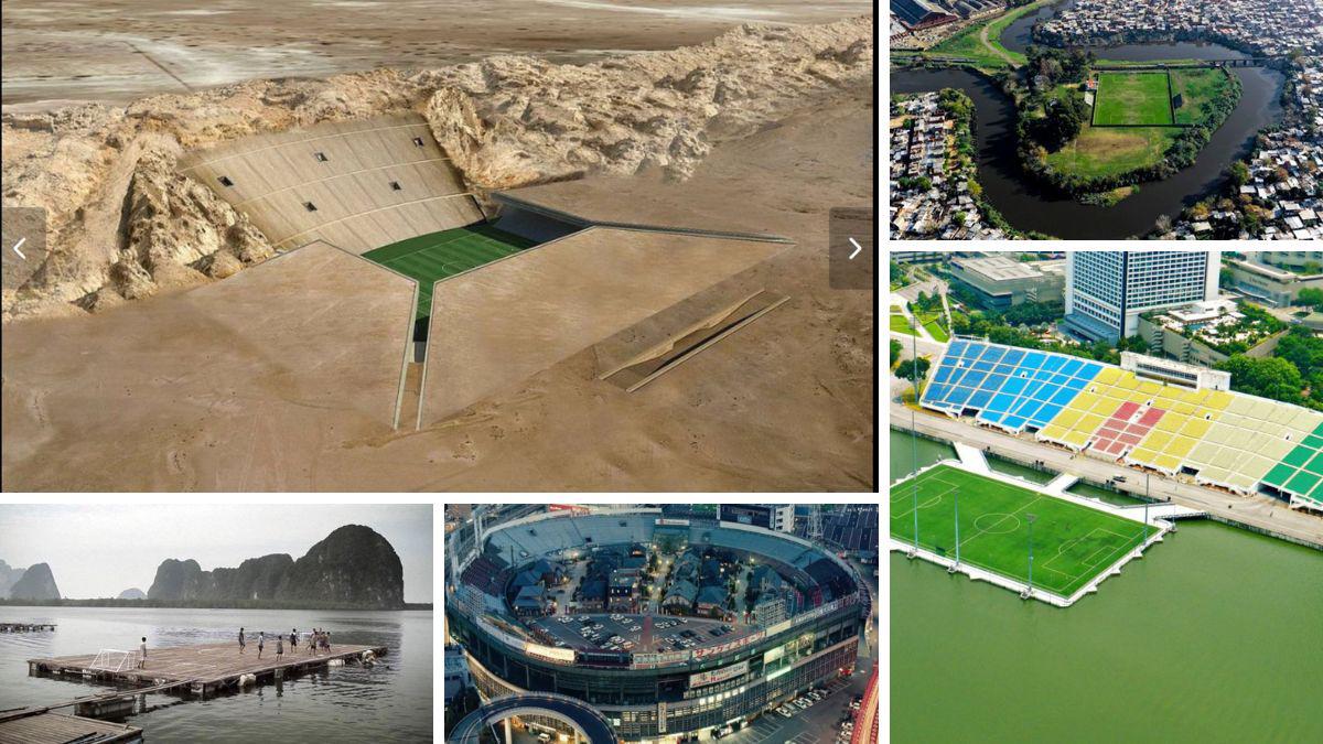 Los estadios más raros y curiosos del mundo: sobre edificios, agua, desierto y uno se convirtió en un vecindario
