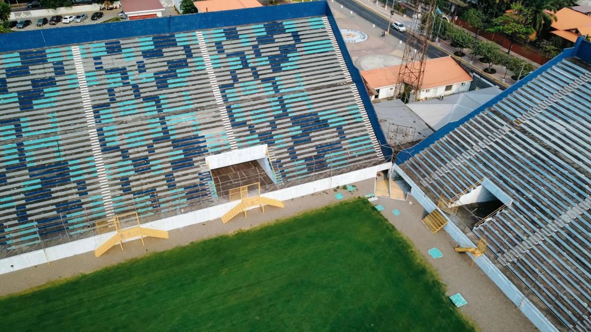 Ya hay fecha para jugar en la nueva grama del estadio Morazán: Así luce el recinto de San Pedro Sula
