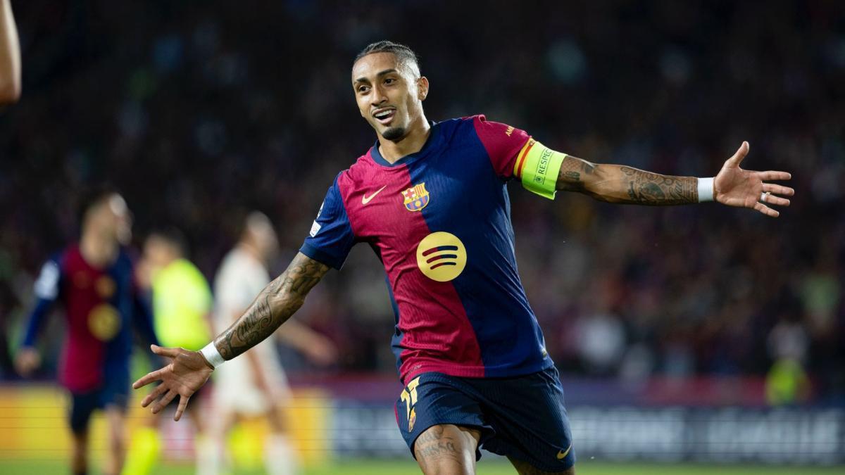 Raphinha es uno de los goleadores del Barcelona durante esta temporada con 12 en LaLiga.