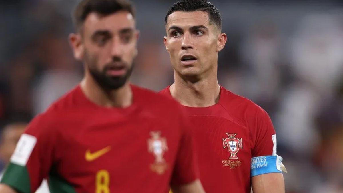 ¿Son enemigos? Bruno Fernandes contradice a Cristiano Ronaldo sobre el “aire fresco” de Portugal; y el polémico festejo de un gol