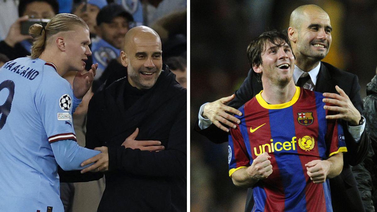 “Está muy joven” Pep Guardiola reveló el motivo del por qué sacó Haaland antes de que superara el récord de su amigo Leo Messi