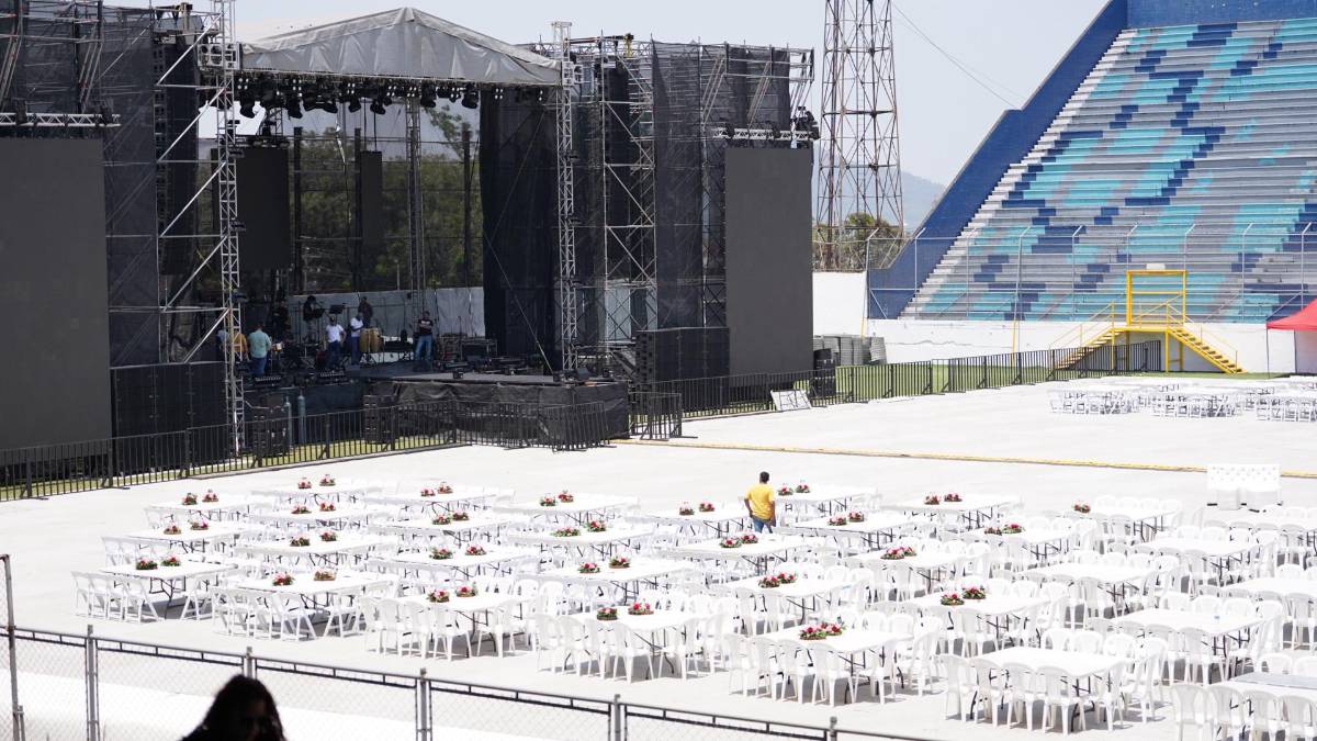 Más de 40 millones tirados: alcaldía de San Pedro Sula maltrata el estadio Morazán por un concierto
