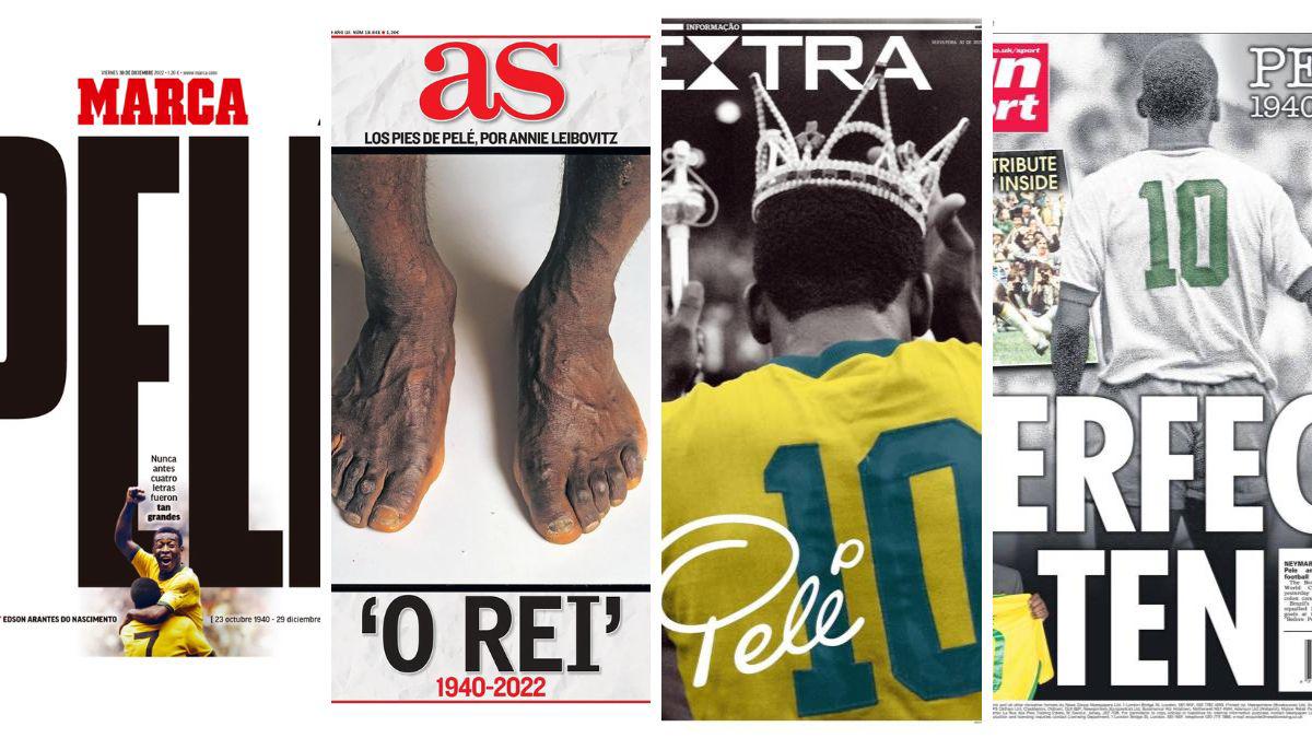 “Rey en el cielo y en la tierra”: las impresionantes portadas del mundo por la muerte de Pelé