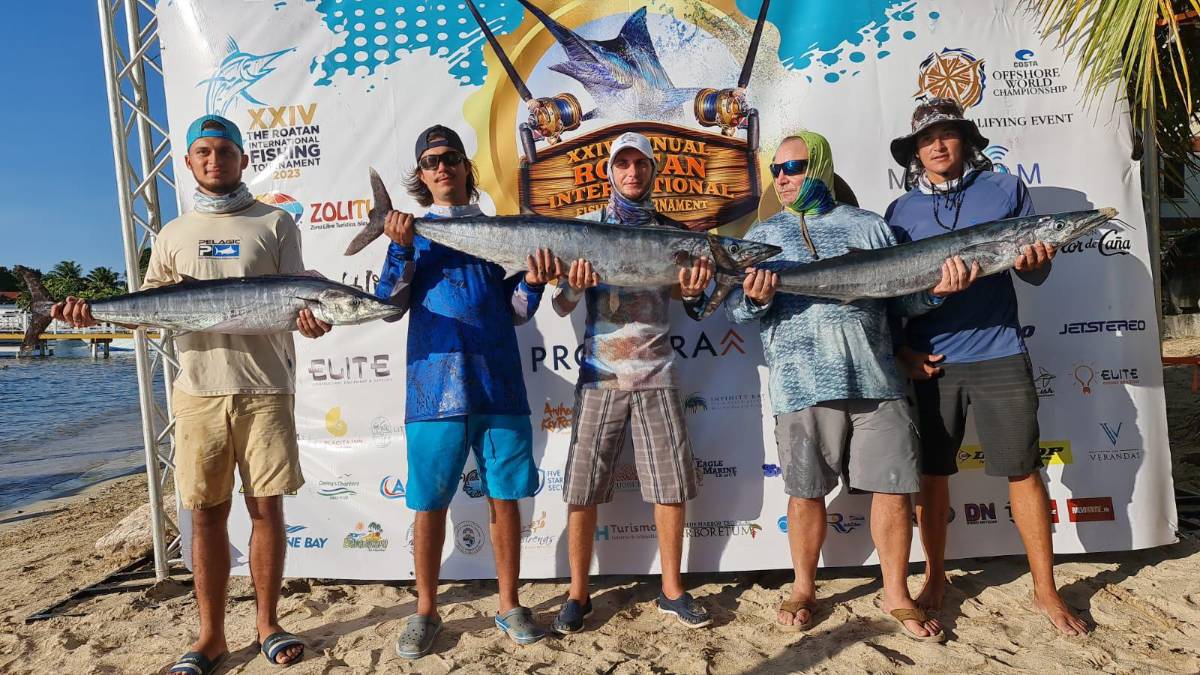 Así fue el primer día del Torneo Internacional de Pesca 2023 en Roatán ¿Qué tipo de peces atraparon?