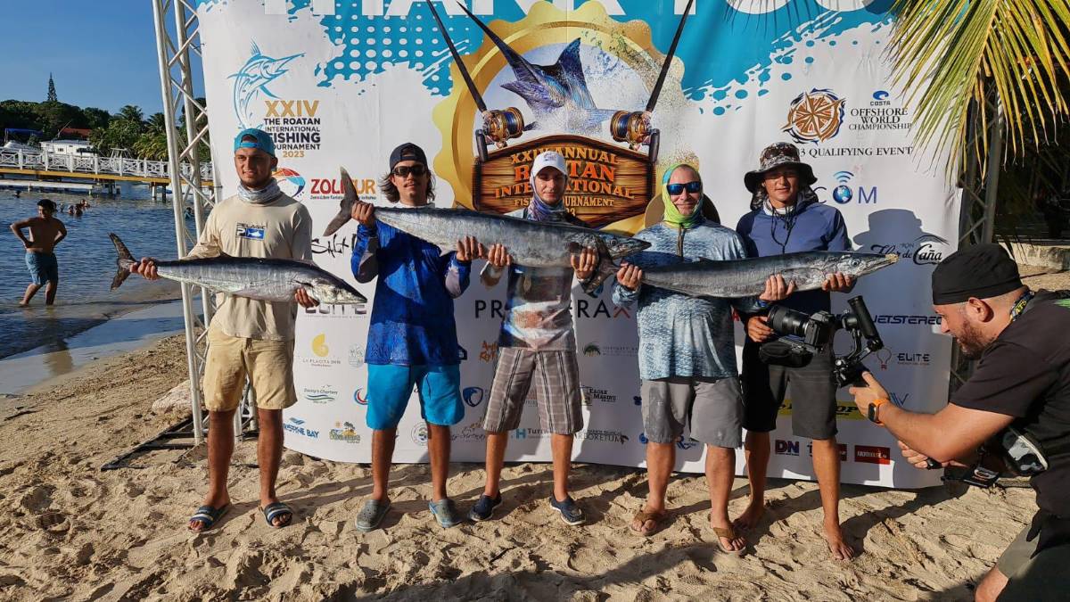 Así fue el primer día del Torneo Internacional de Pesca 2023 en Roatán ¿Qué tipo de peces atraparon?