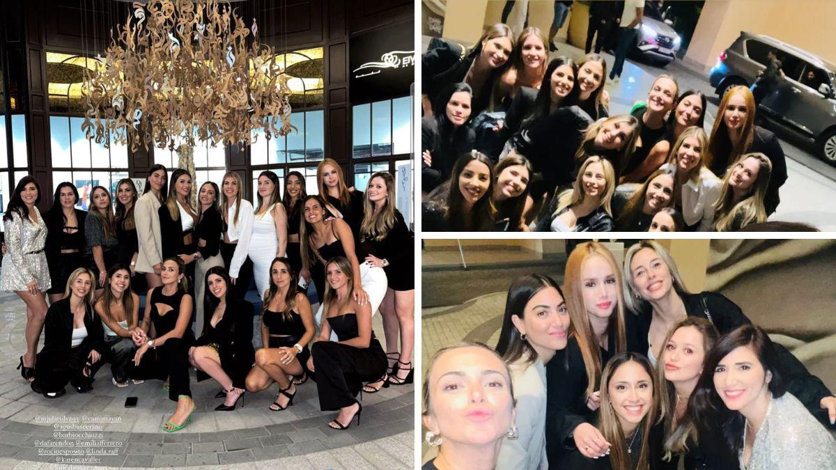 ¿Por qué no fue Antonela? las hermosas parejas de los jugadores de Argentina se reunieron previo al duelo ante Croacia