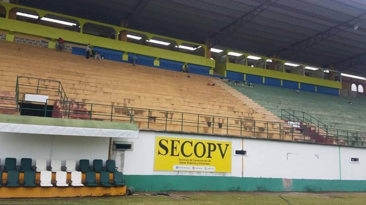 ¡Deslumbrante! Olancho FC transforma el estadio Juan Ramón Brevé de Juticalpa previo a su debut en Liga Nacional