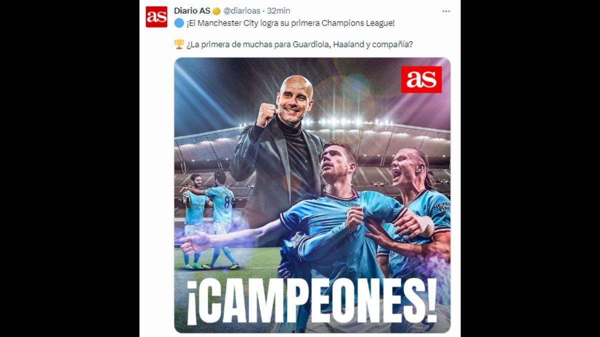 “Guardiola, el entrenador que escribe la historia”: Portadas internacionales se rinden ante el City de Pep tras conseguir la Champions