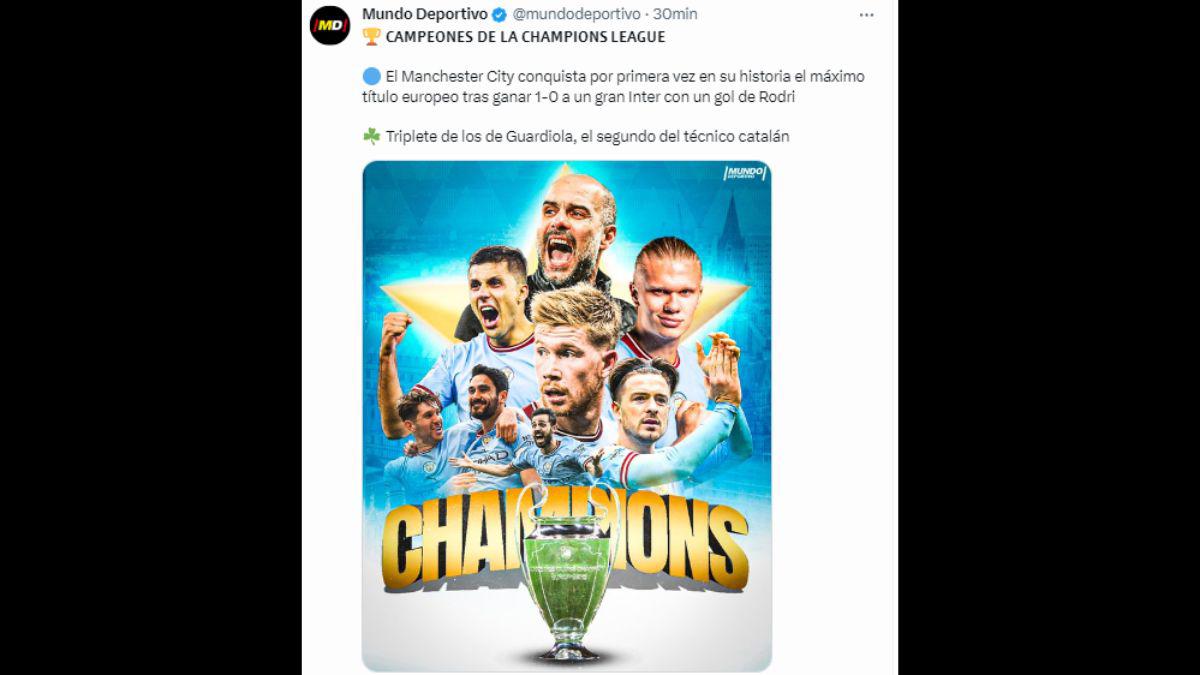 “Guardiola, el entrenador que escribe la historia”: Portadas internacionales se rinden ante el City de Pep tras conseguir la Champions