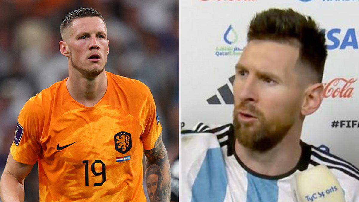 Weghorst y Messi terminaron muy calientes el Argentina-Países Bajos del Mundial.