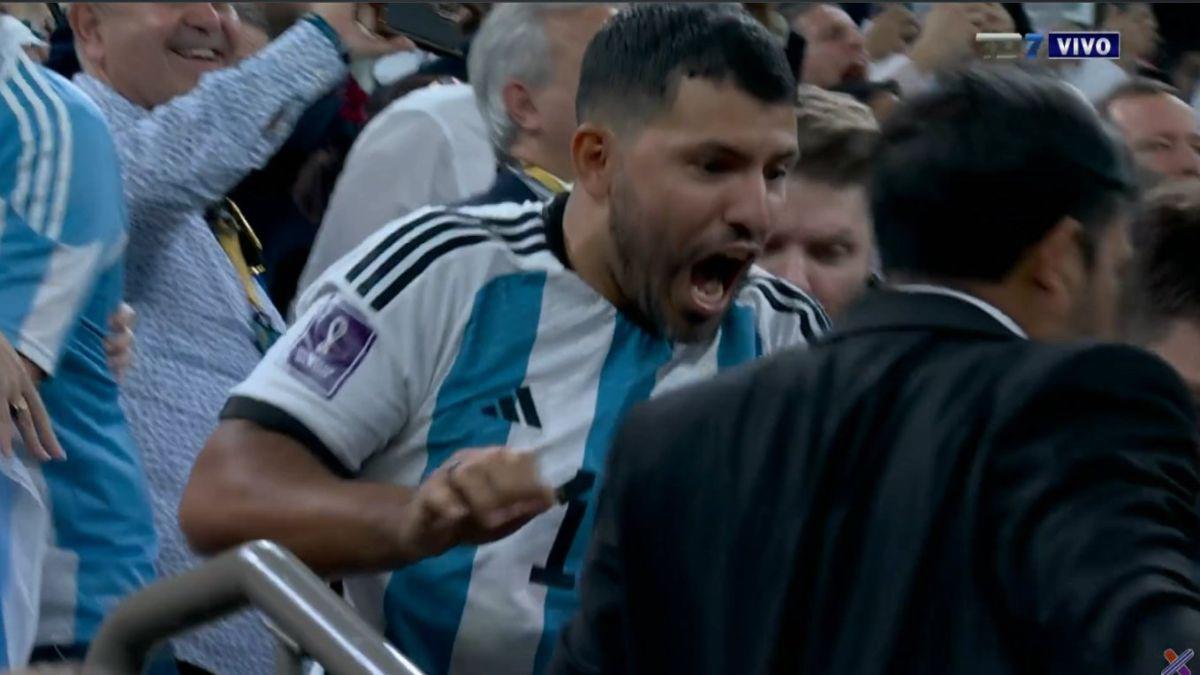 ¿Y los problemas del corazón? Kun Agüero no vio el último penal; la imagen para la historia con Messi; festejó bebiendo y fumando