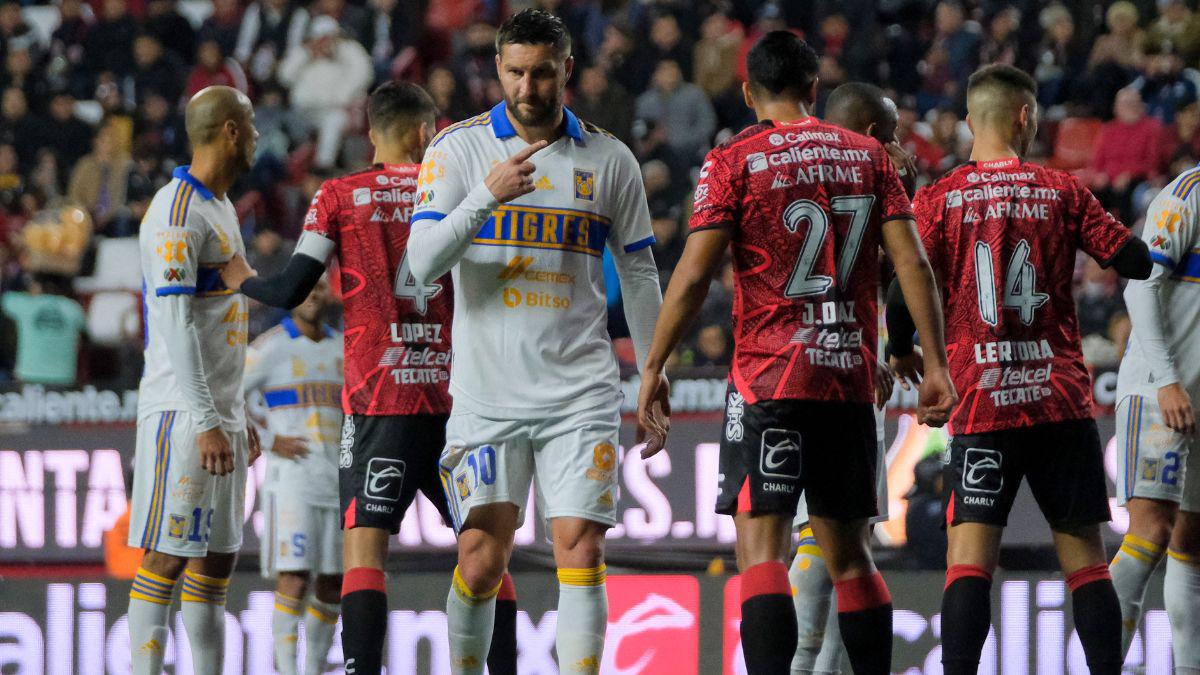 Los Tigres de Gignac rescatan valioso empate ante Tijuana en la tercera jornada del fútbol mexicano
