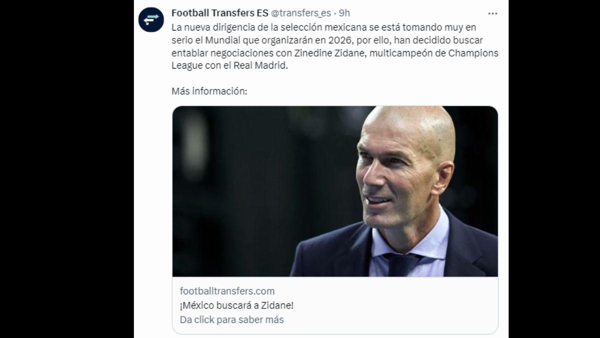 Zinedine Zidane es el favorito para dirigir a la Selección de México luego de la Copa Oro: Así reacciona la prensa mexicana