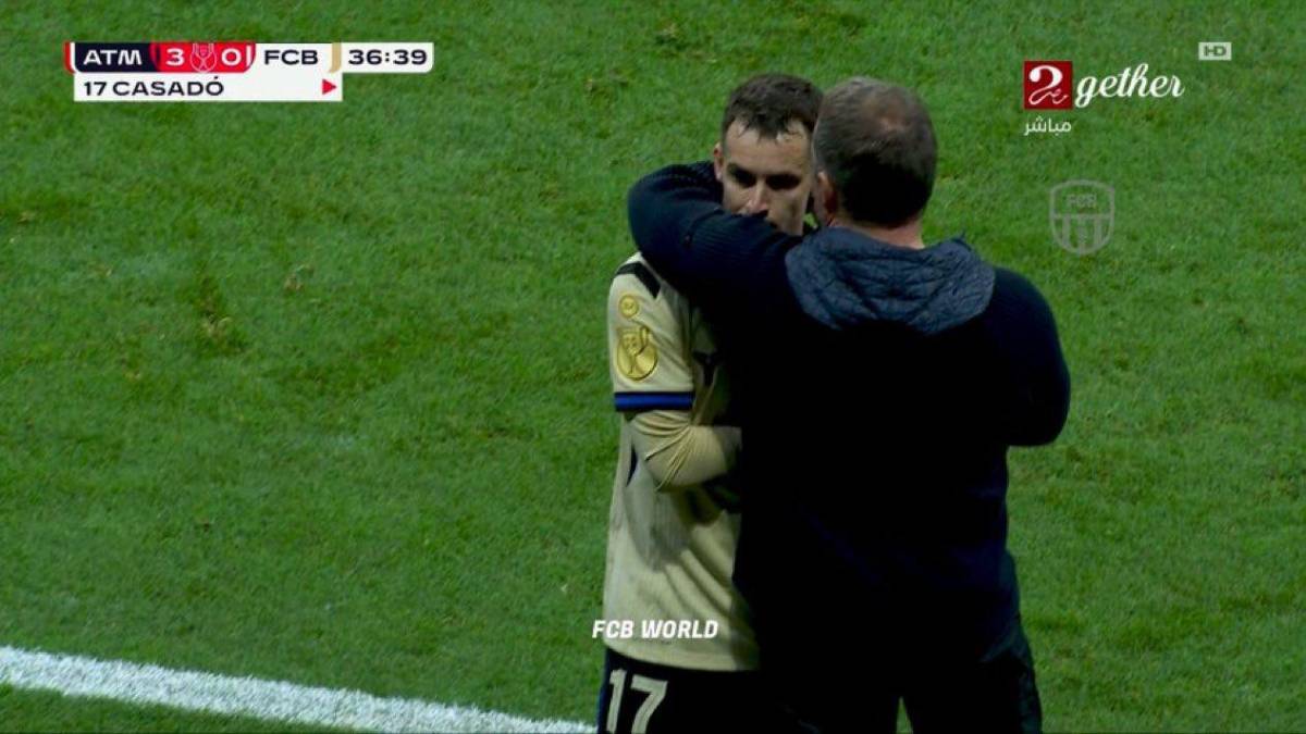 La traición de Hansi Flick, le celebró en la cara al Barcelona y la polémica arbitral en la paliza del Atlético en Copa del Rey