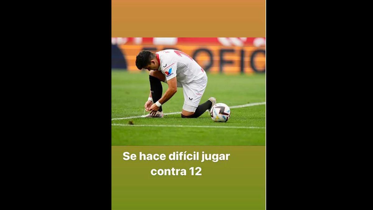El horrendo golpe a Ceballos tras la entrada salvaje de Acuña en el Sevilla-Real Madrid: “Vergüenza deberías de tener”