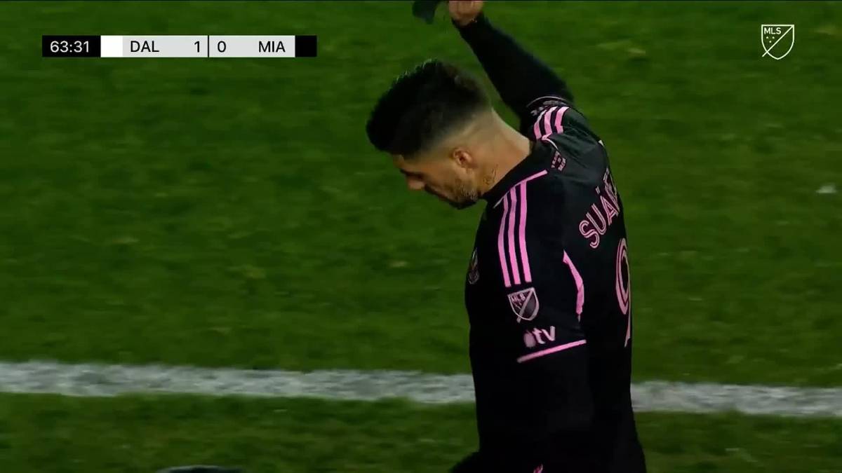 Messi no pudo llenar el estadio, el enfado de Luis Suárez en el Inter Miami-FC Dallas y su charla con David Ruiz