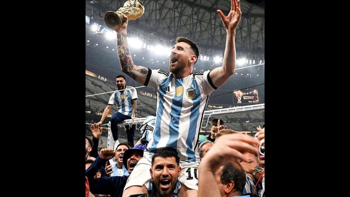 ¿Y los problemas del corazón? Kun Agüero no vio el último penal; la imagen para la historia con Messi; festejó bebiendo y fumando
