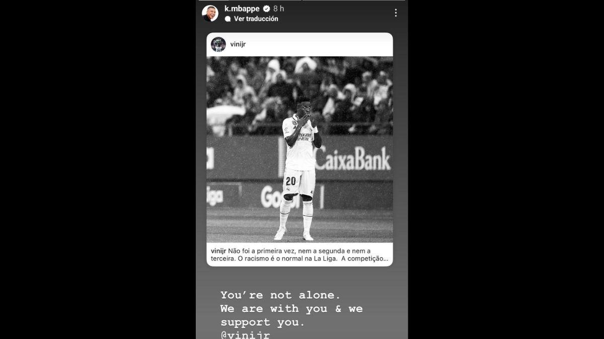 Vinicius recibe mensajes de apoyo tras ataques racistas en Mestalla: Ronaldo, Mbappé y otros futbolistas se solidarizan