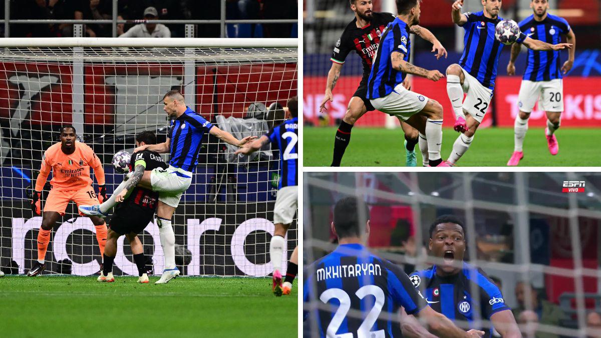 ¡Silencian el San Siro! En un lapso de tres minutos, el Inter le marcó dos goles al Milán en las semifinales de Champions