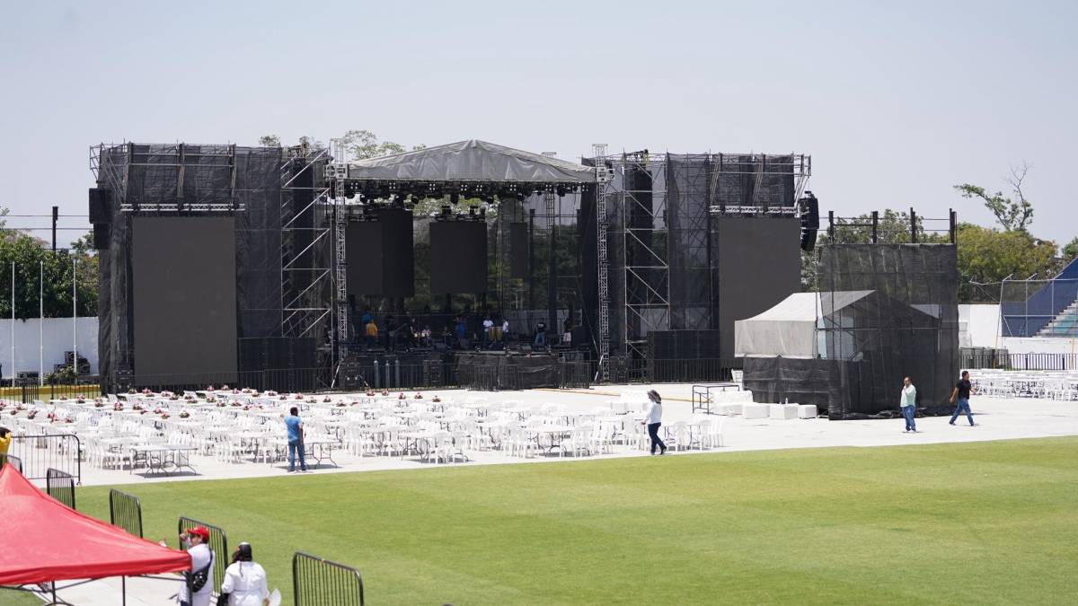 Más de 40 millones tirados: alcaldía de San Pedro Sula maltrata el estadio Morazán por un concierto
