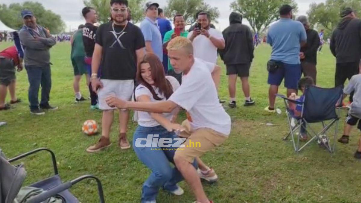 ¡Hermosa periodista se roba el show! Leyendas del fútbol hondureño deleitan con su talento en la IV edición de la New Orleans Cup