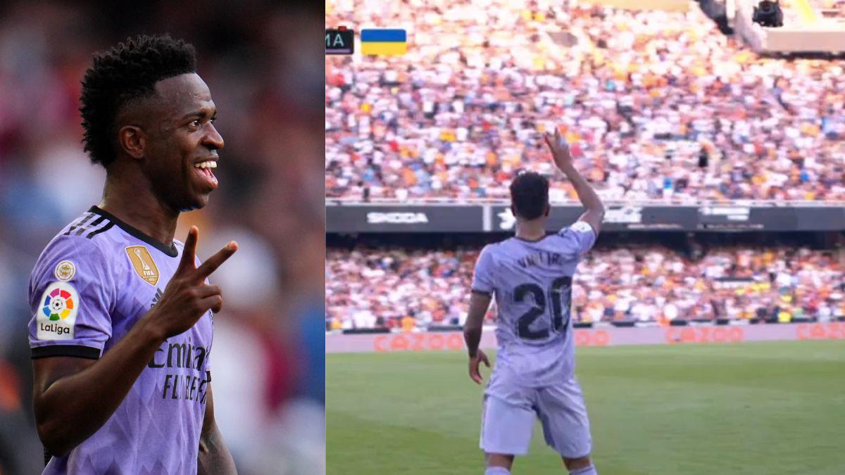 Los feos gestos de Vinicius al Mestalla, la jugada surrealista para detener a Vini y la bronca entre jugadores del Valencia y Real Madrid