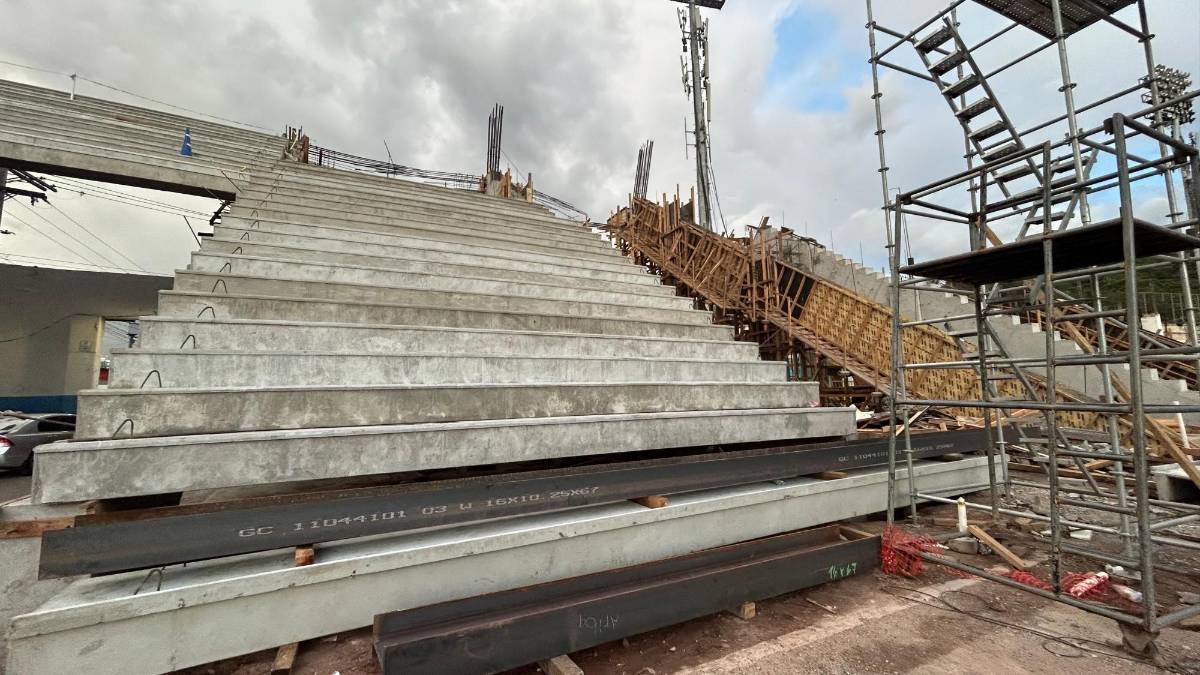 Fotos: Así luce el estadio Nacional Chelato Uclés con las primeras graderías instaladas ¿Cuándo estará listo?