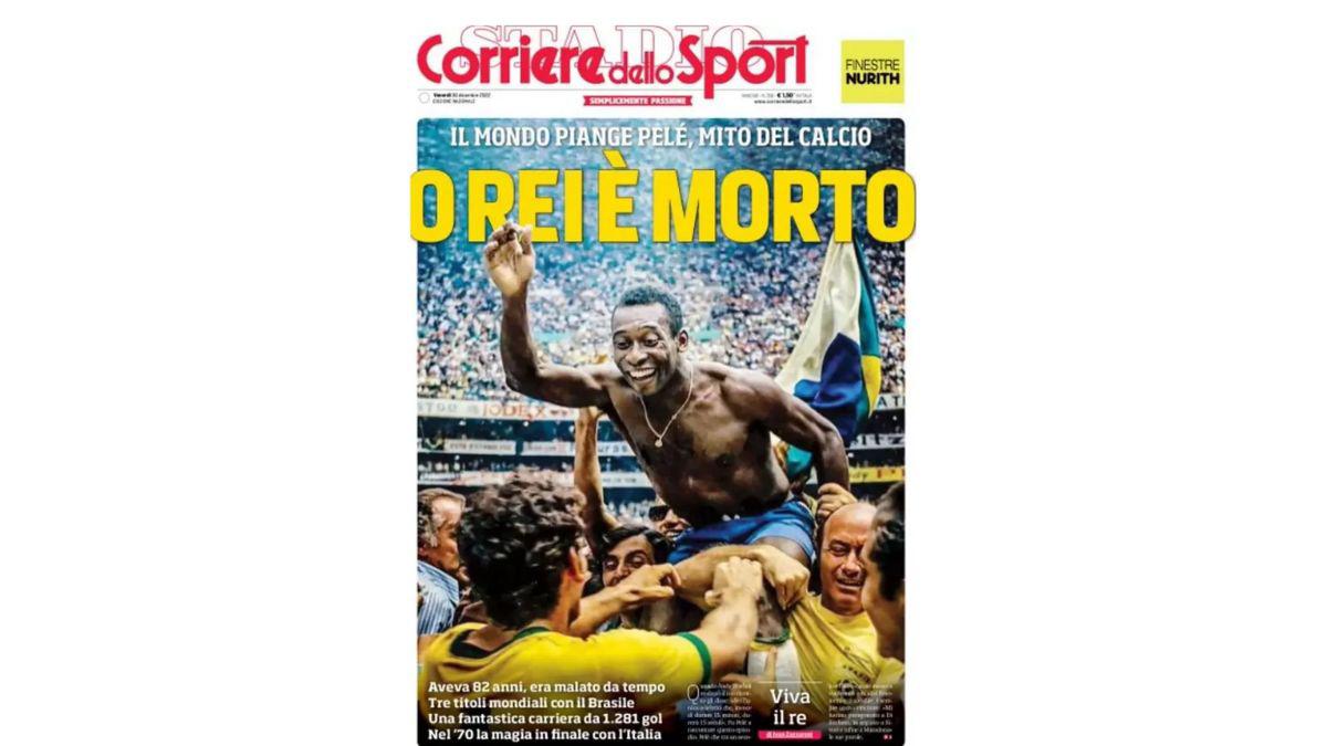 “Rey en el cielo y en la tierra”: las impresionantes portadas del mundo por la muerte de Pelé