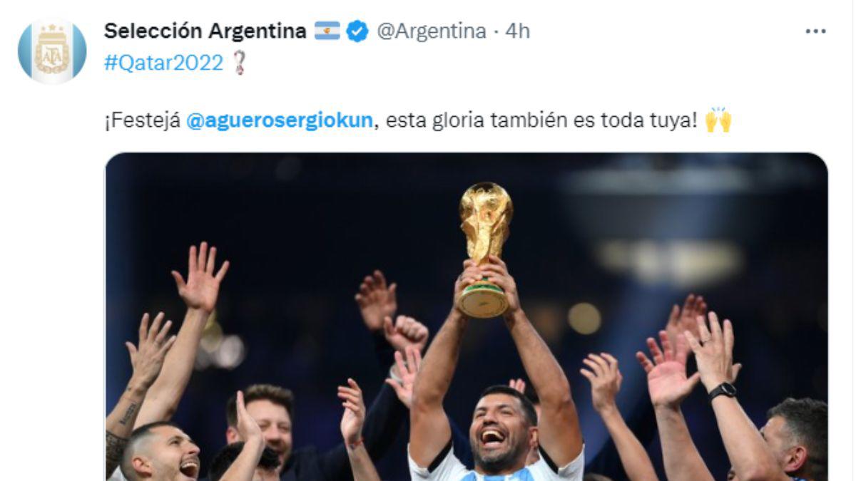 ¿Y los problemas del corazón? Kun Agüero no vio el último penal; la imagen para la historia con Messi; festejó bebiendo y fumando