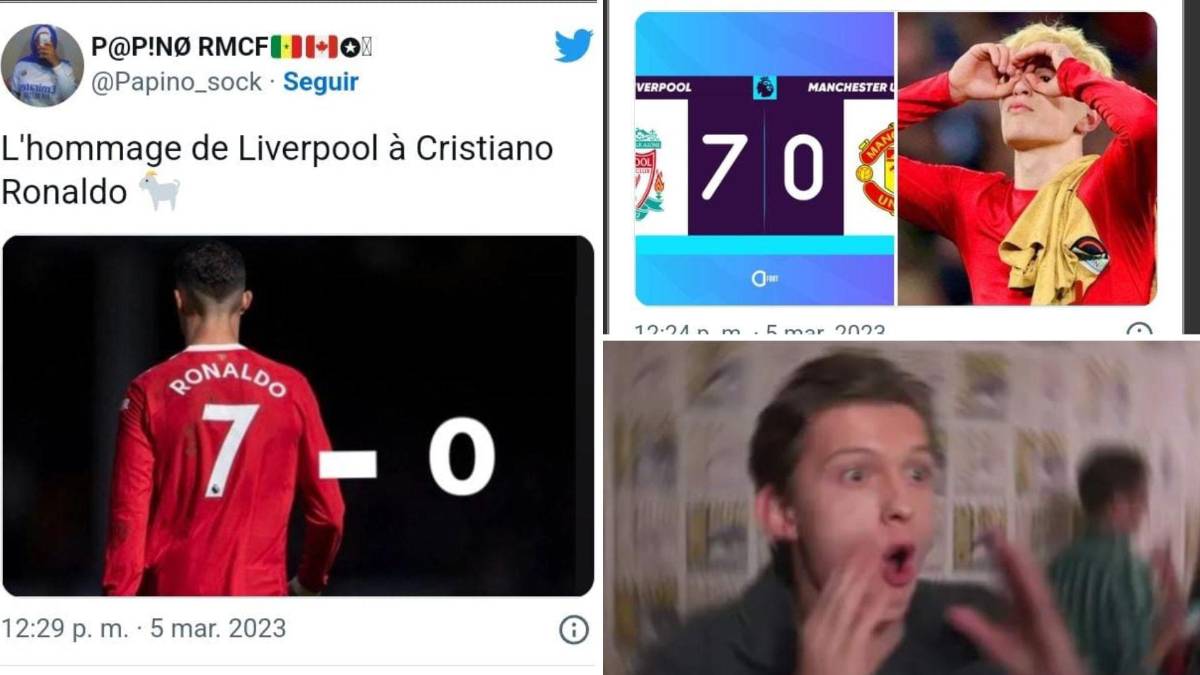 Cristiano Ronaldo y Garnacho son protagonistas: Los mejores memes que dejó la goleada del Liverpool al Manchester United