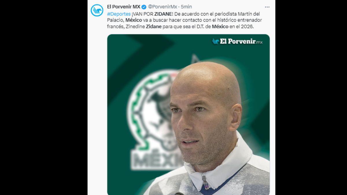 Zinedine Zidane es el favorito para dirigir a la Selección de México luego de la Copa Oro: Así reacciona la prensa mexicana