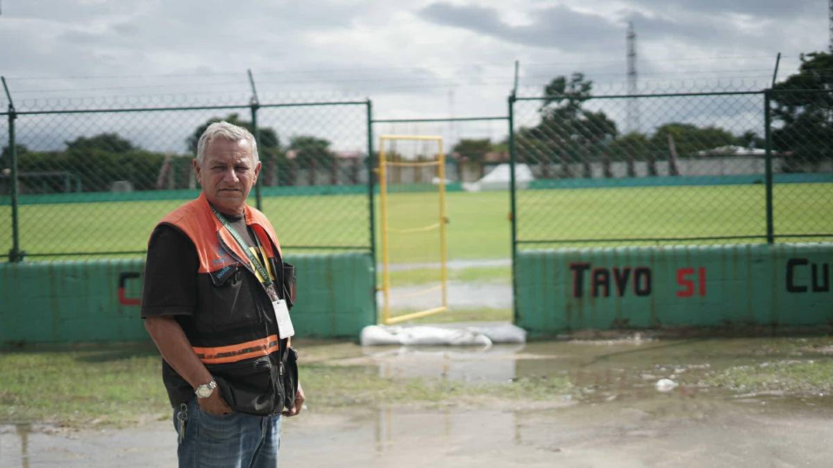 ¡Inundado! Estadio de la gran final de la Liga de Ascenso de Honduras entre Choloma y Platense quedó afectado por las lluvias