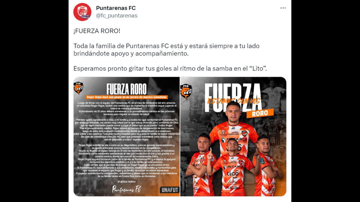 “FUERZA RORO”: Olimpia, Alajuelense y jugadores mandan apoyo a Roger Rojas tras decidir que hará una pausa en su carrera