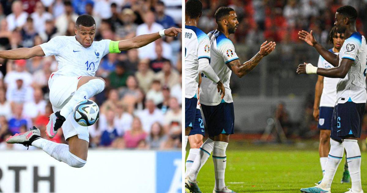 Mbappe leads France and England to victory in the third match of qualifying for Euro 2024.