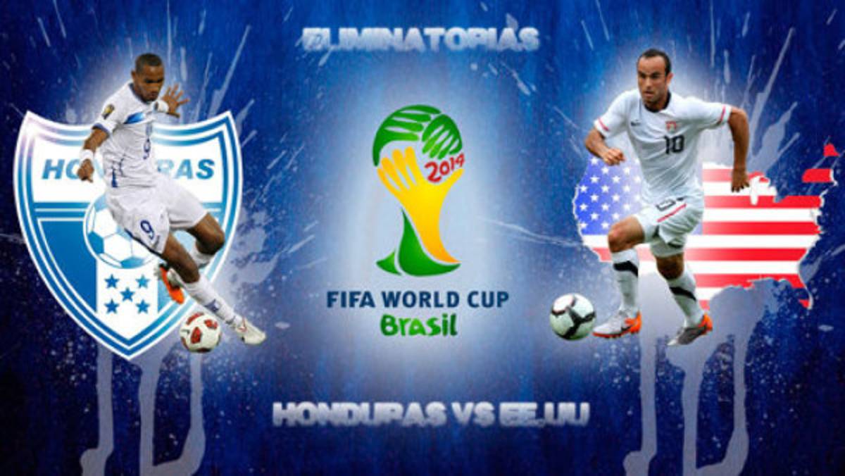 Fotomontajes dedicado al juego entre Honduras y Estados Unidos.
