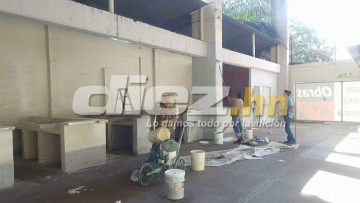 Así están puliendo el estadio Morazán para el partido contra Costa Rica