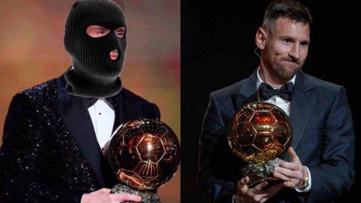 No se olvidaron de Cristiano Ronaldo: Así fueron los jocosos memes de Messi en la gala del balón de Oro 2023