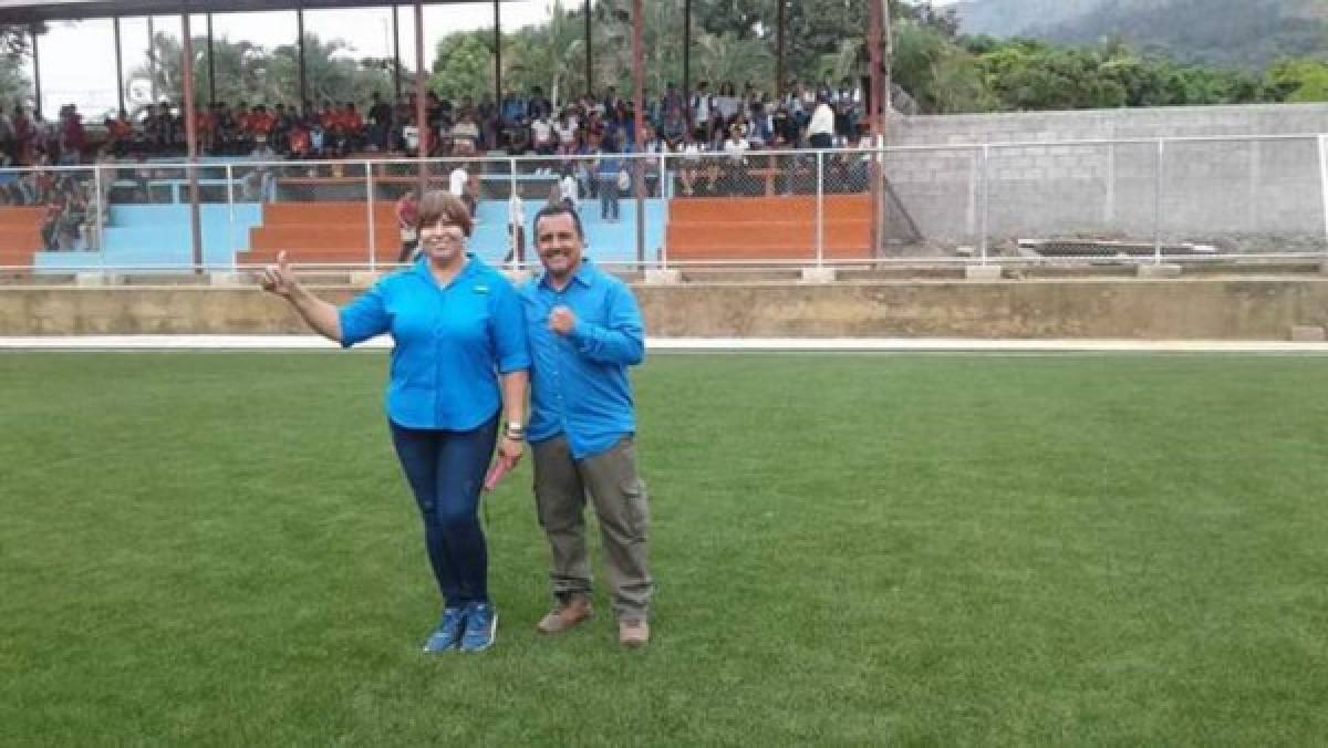 Inauguran un bonito estadio en el municipio de El Porvenir, Francisco Morazán