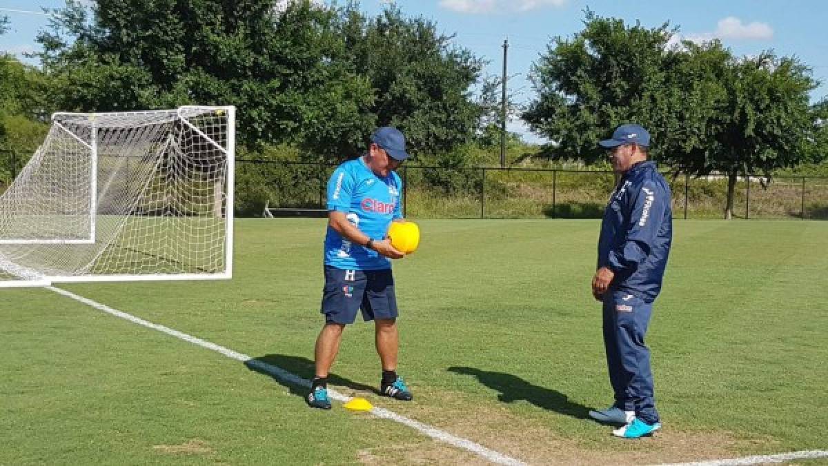 FOTOS: Así fue la curiosa práctica de la Selección de Honduras en Houston