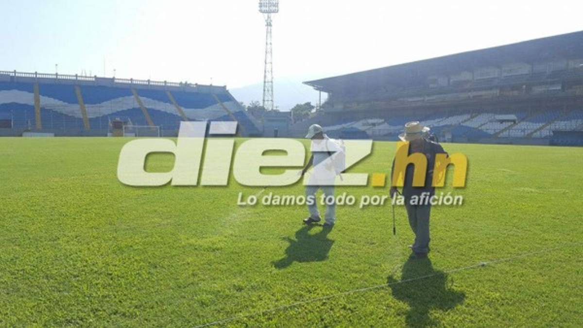 ¡A marcha forzada; así trabajan para pulir el estadio Morazán para el Honduras vs Costa Rica!