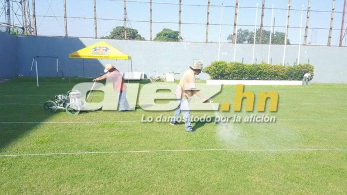¡A marcha forzada; así trabajan para pulir el estadio Morazán para el Honduras vs Costa Rica!