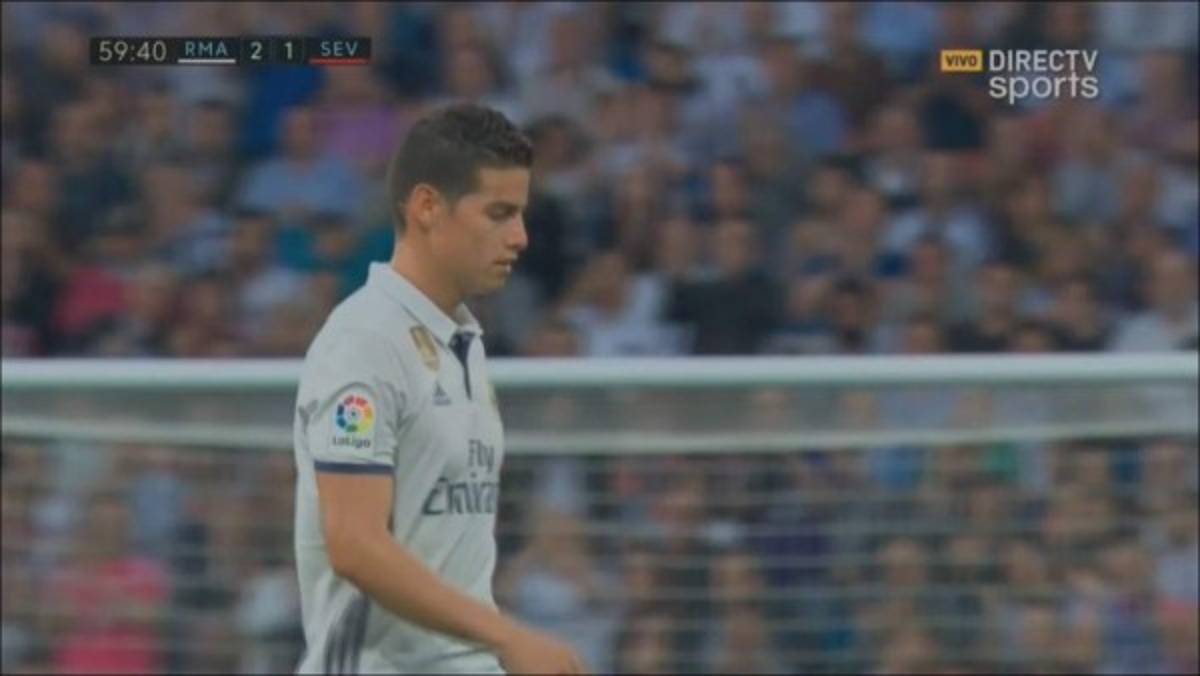 James Rodríguez se despide del Bernabéu llorando y entre aplausos