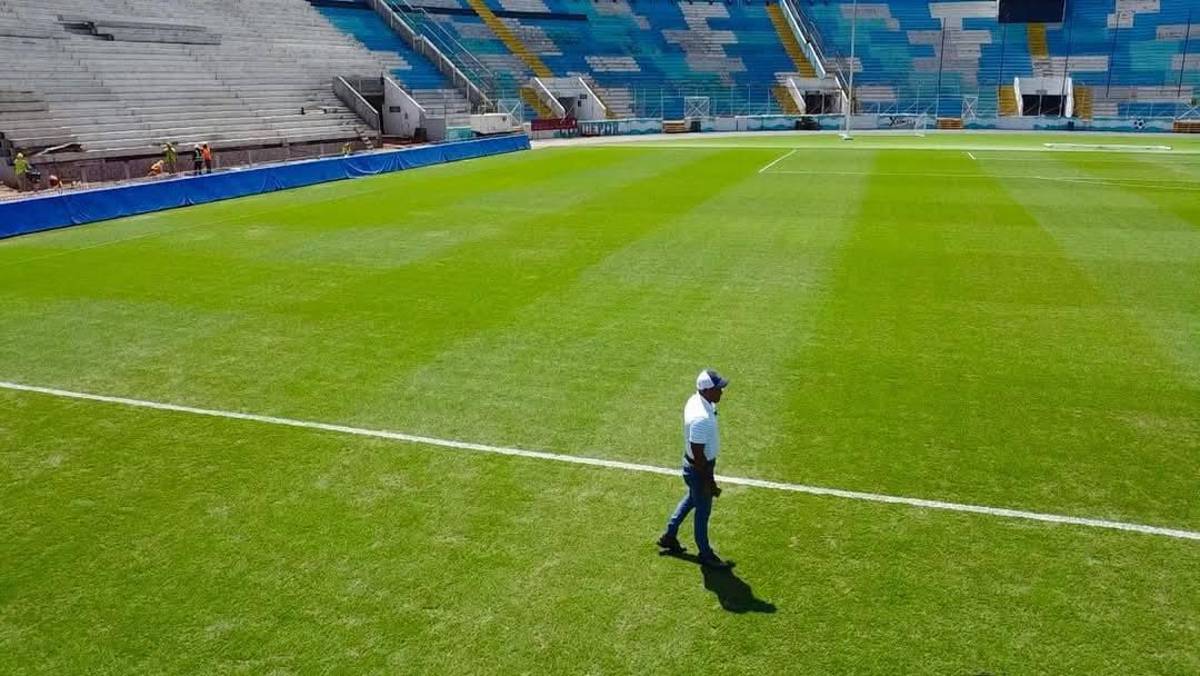 ¡Con otra cara! Así luce la grama del Estadio Nacional Chelato Uclés tras el control de las dos plagas