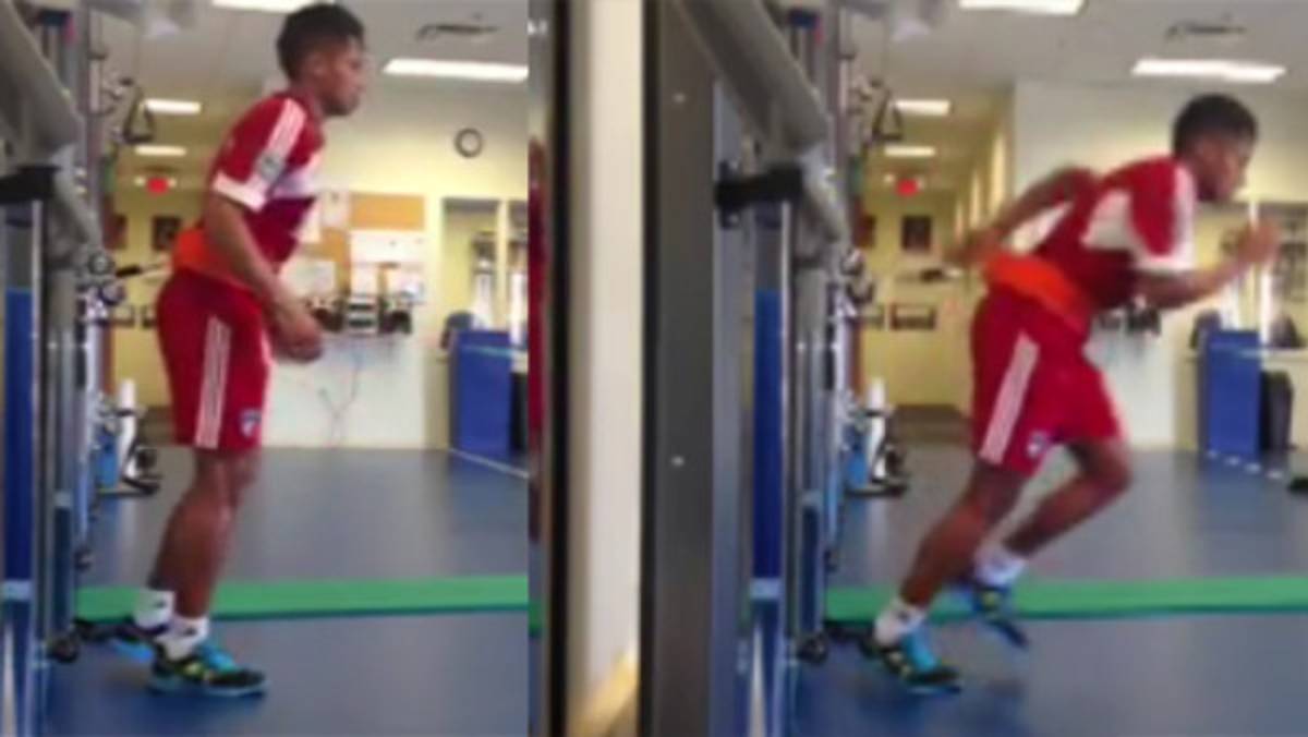VIDEO: Ramón Núñez acelera su entrenamiento en el FC Dallas
