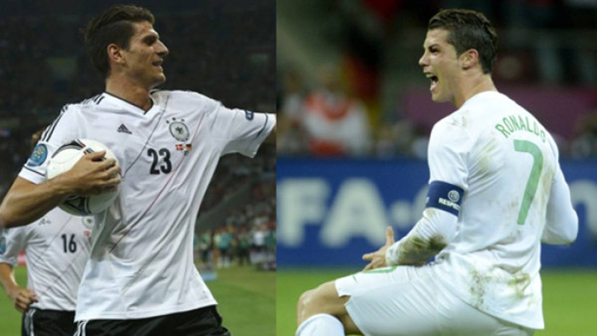 Mario Gómez y Cristiano encabezan la tabla de goleadores en la Euro