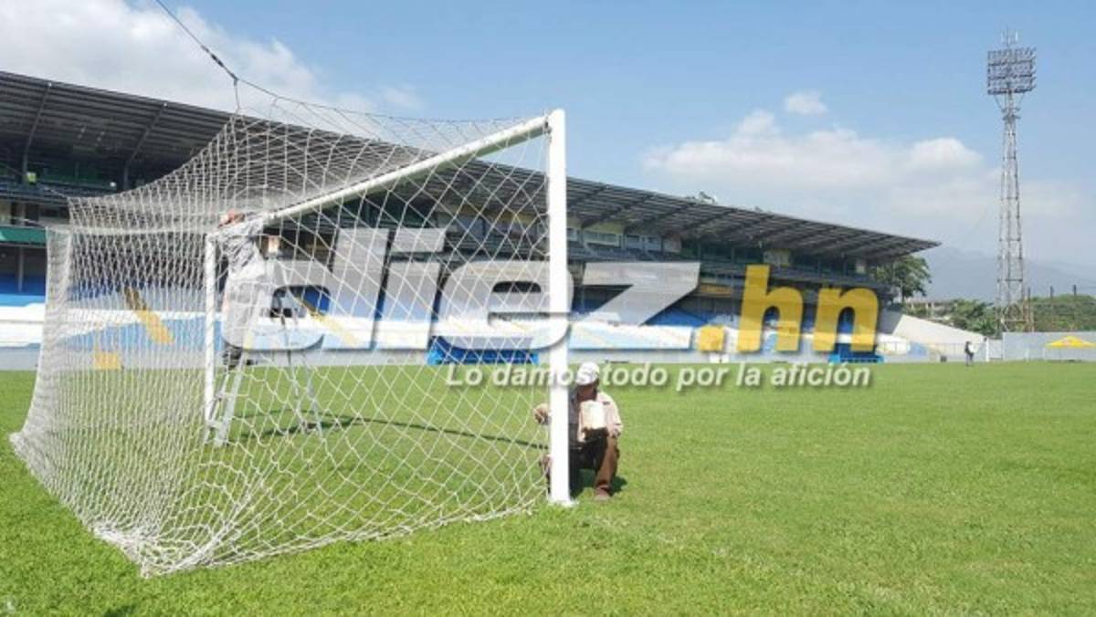 ¡A marcha forzada; así trabajan para pulir el estadio Morazán para el Honduras vs Costa Rica!