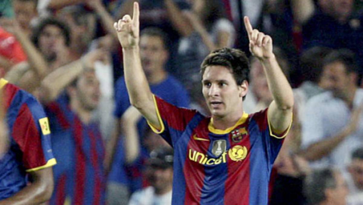 Messi igualó a Rivaldo y Eto`o en goles