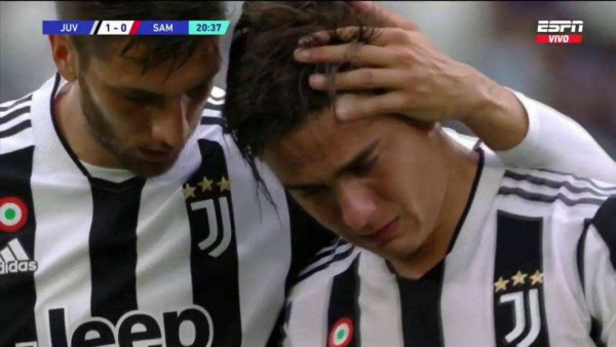 Duras imágenes: Dybala se rompe y se marcha llorando al vestuario en el sufrido triunfo de la Juventus